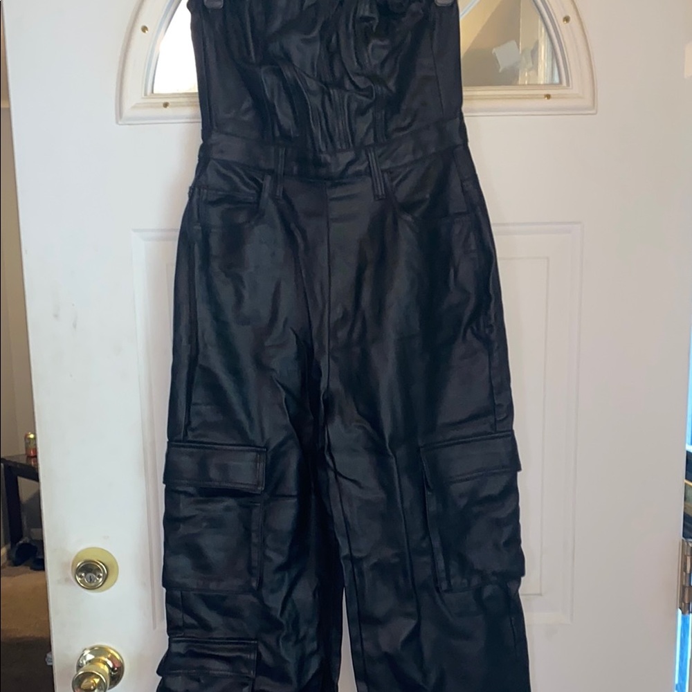 PrettyLittleThing Black Jumpsuit with Insulated Design - Picture 2 of 4